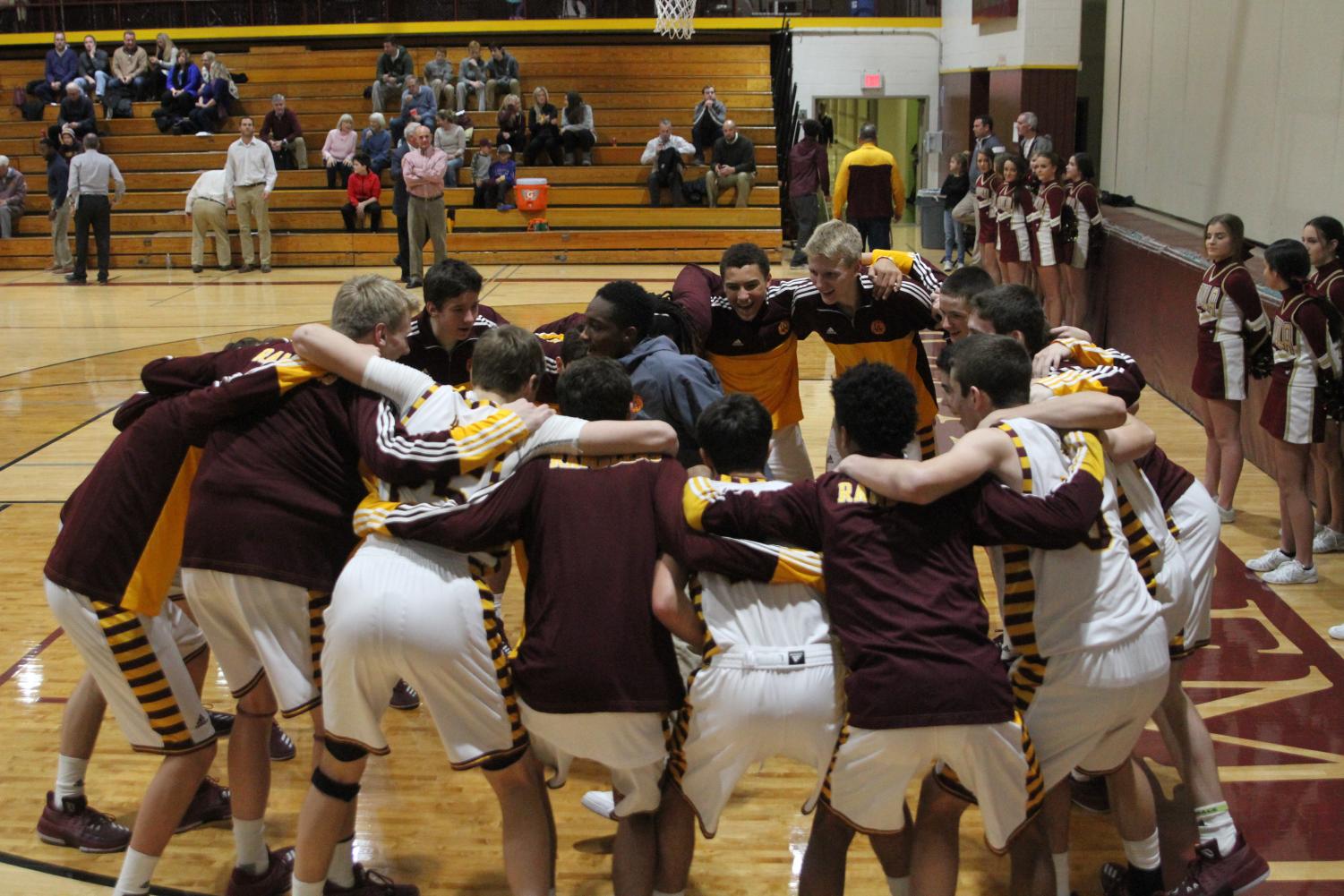 Alzario helps to motivate the team before the big game. His hopeful spirit helped lead to
Loyola honoring him as the 2018 Fausone Medal winner.