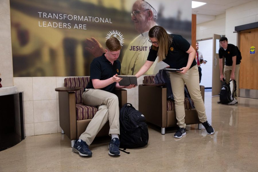 Students may no longer be ini the halls of Loyola, but can still learn and help each other out with tech. Not all local students and teachers are so lucky. 