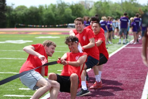 At last years Senior Olympics, classes competed in a ferocious game of tug-of-war.