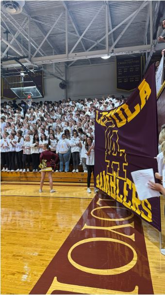 Getting in the spirit, Loyola Academy Ramblers gathered for the Fall Pep Rally. The pep rally was one part of the chaotic and exciting Spirit Week 2024.